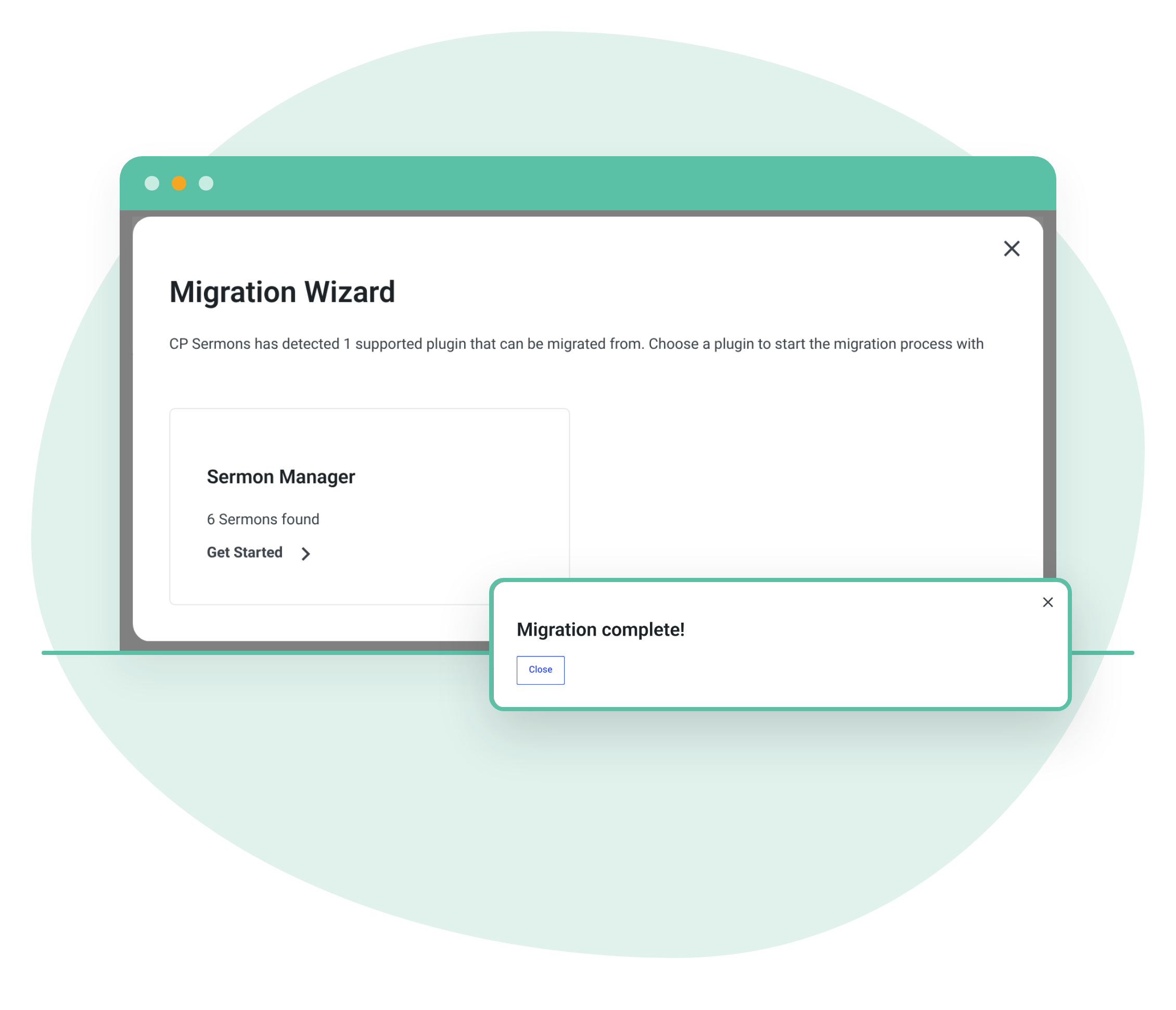 The CP Sermons import wizard finding Sermon Manager sermons