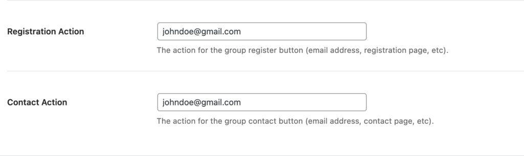 Group archive page with filters and group cards